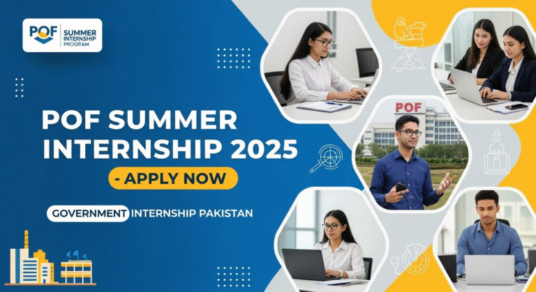 Pakistan Ordnance Factories (POF) internship 2025