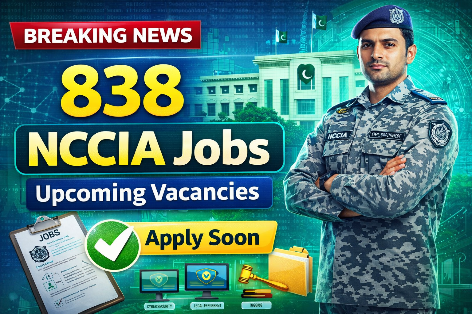 National Cyber Crime Investigation Agency (NCCIA) 838 Upcoming Vacancies