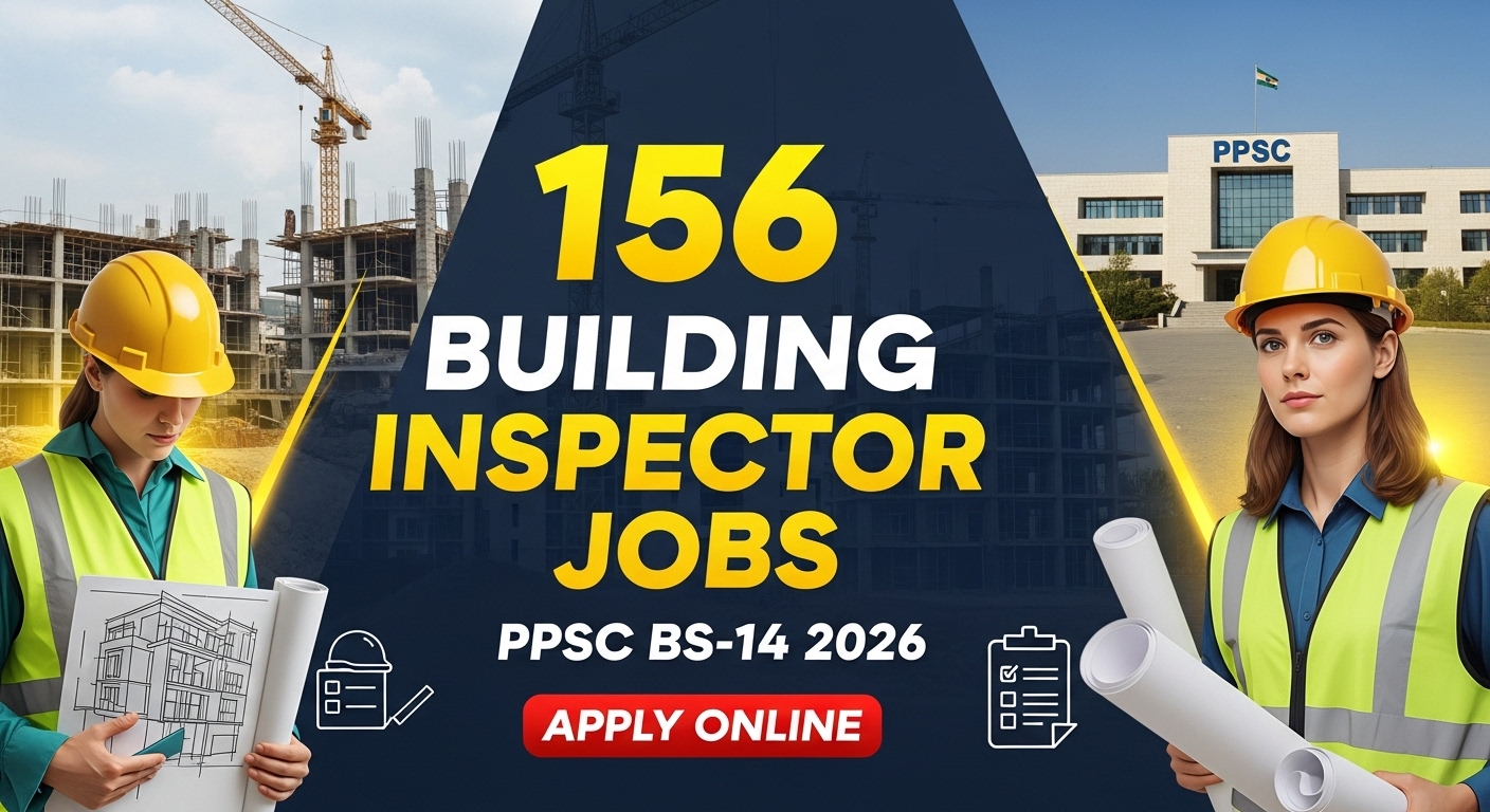 Building Inspector (BS-14) Jobs 2026 Apply Online PPSC